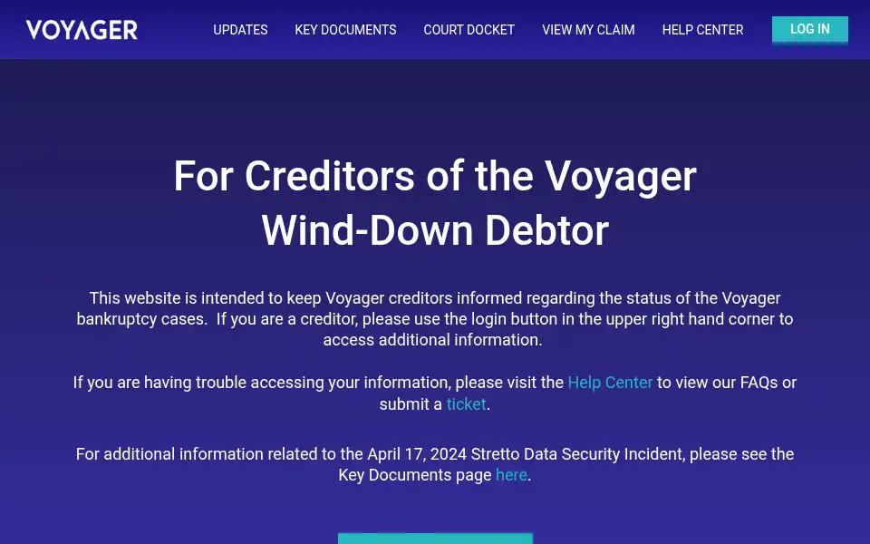 Screenshot of investvoyager.com