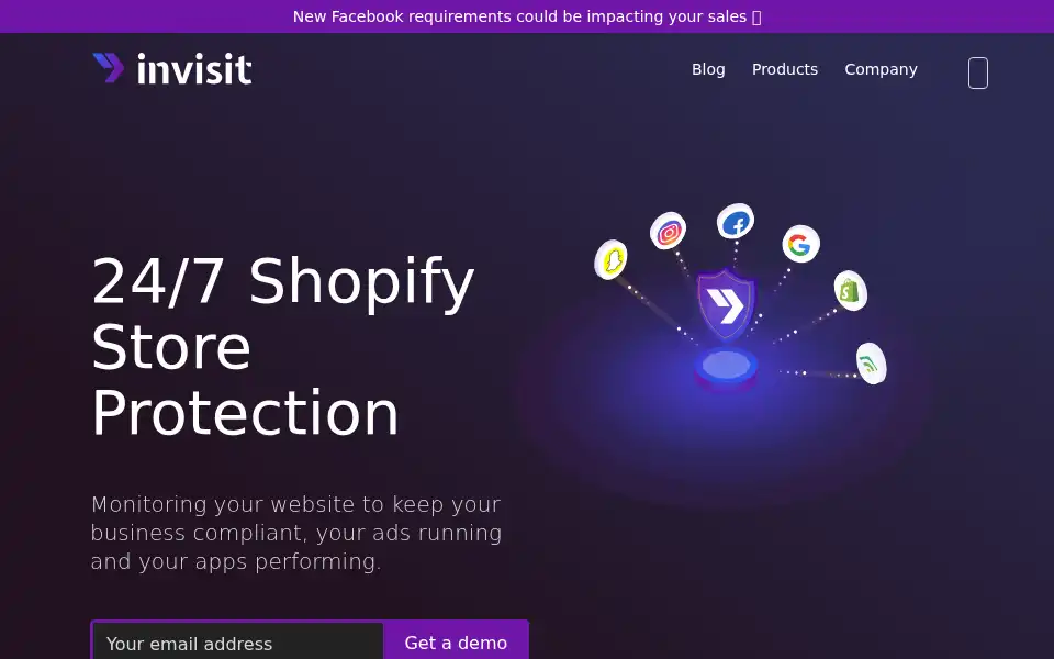 Screenshot of invisit.io