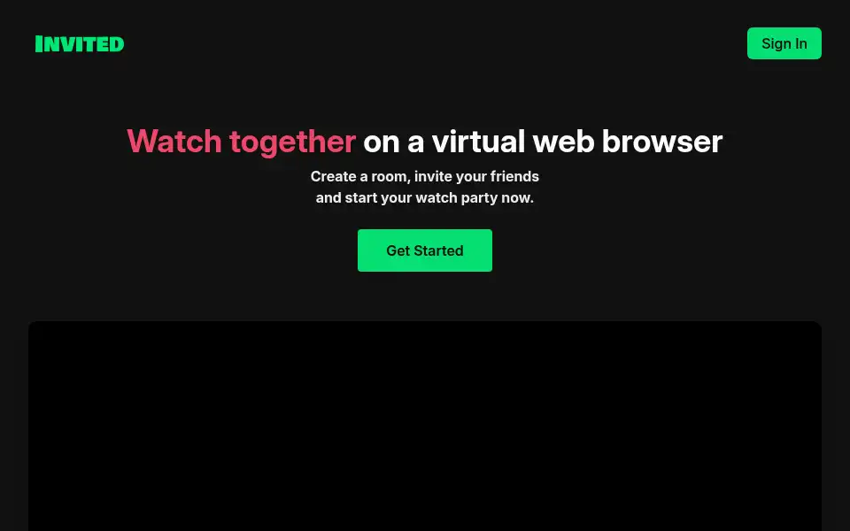 Screenshot of invited.tv