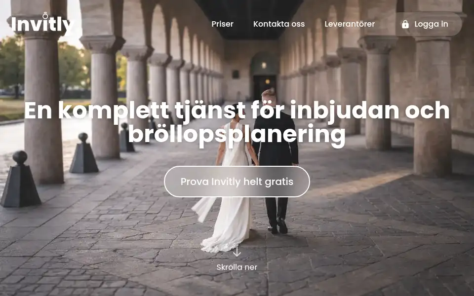 Screenshot of invitly.se