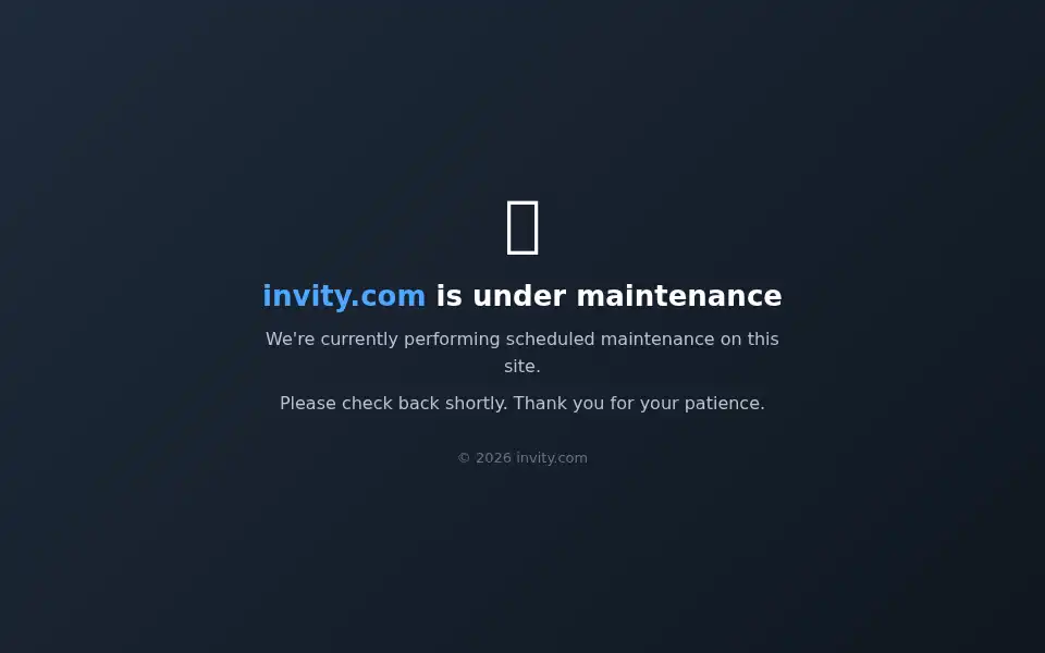 Screenshot of invity.com