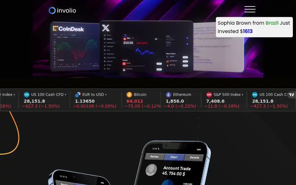 Screenshot of involioportfolio.com