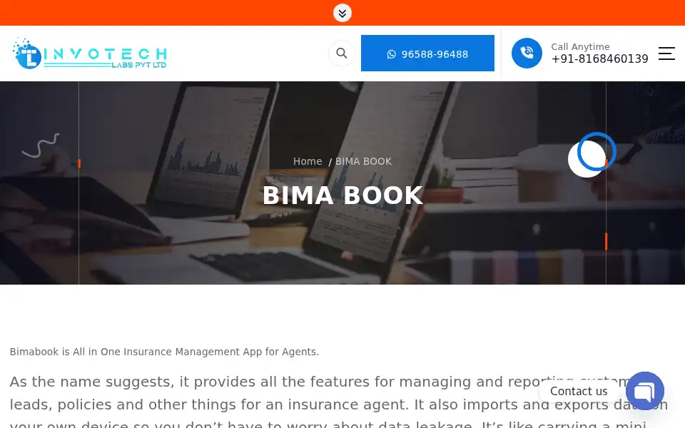 Screenshot of invotechlabs.com