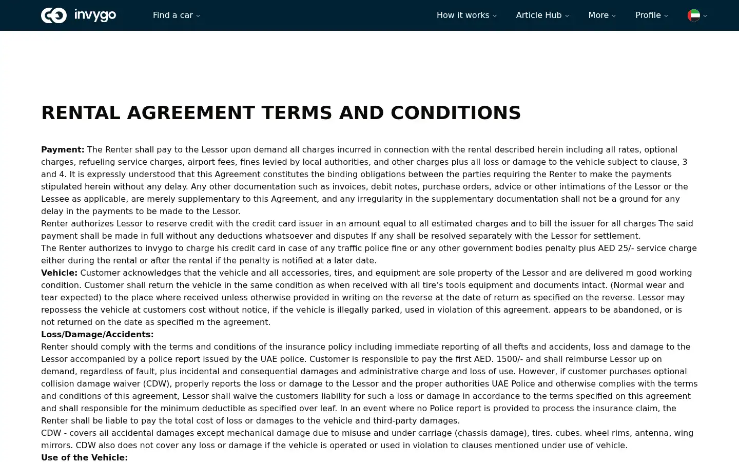 Screenshot of invygo.com