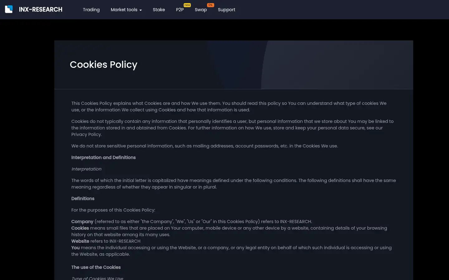 Screenshot of inx-research.com