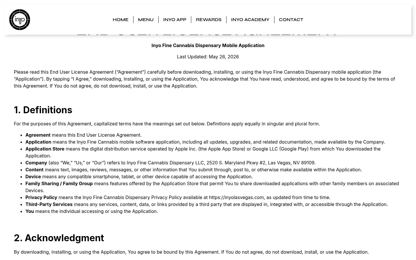 Screenshot of inyolasvegas.com