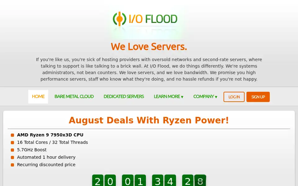 Screenshot of ioflood.com