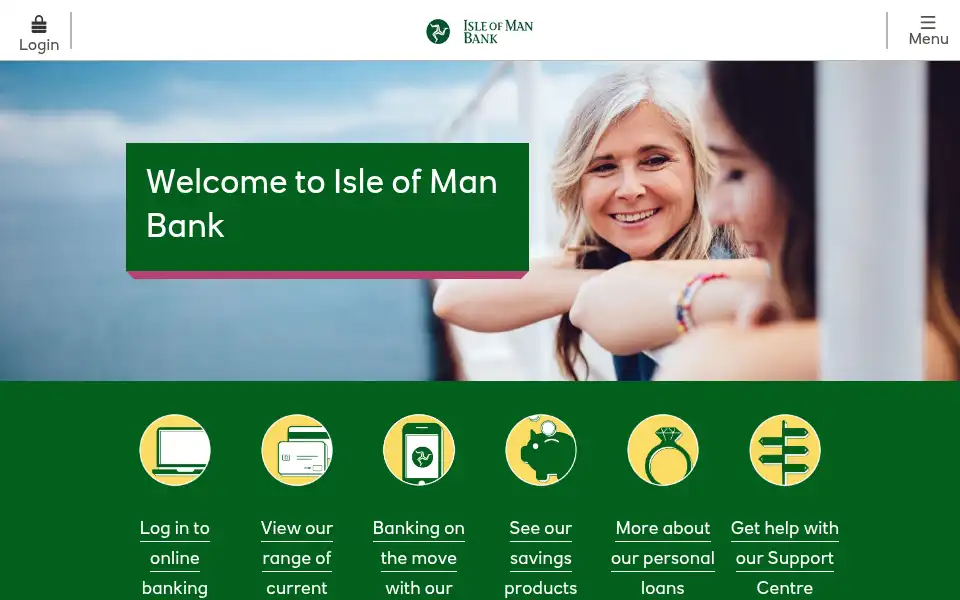Screenshot of iombank.com
