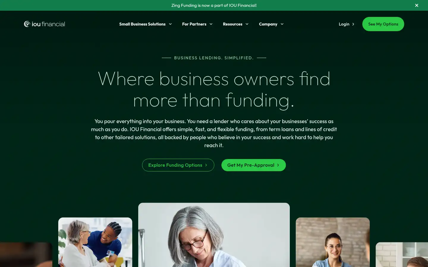 Screenshot of ioufinancial.com