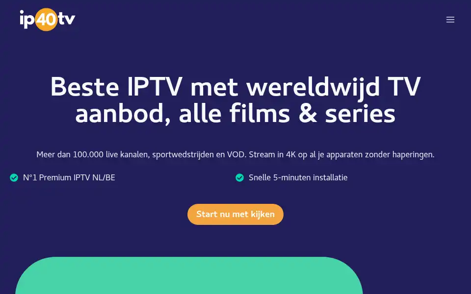 Screenshot of ip40tv.com