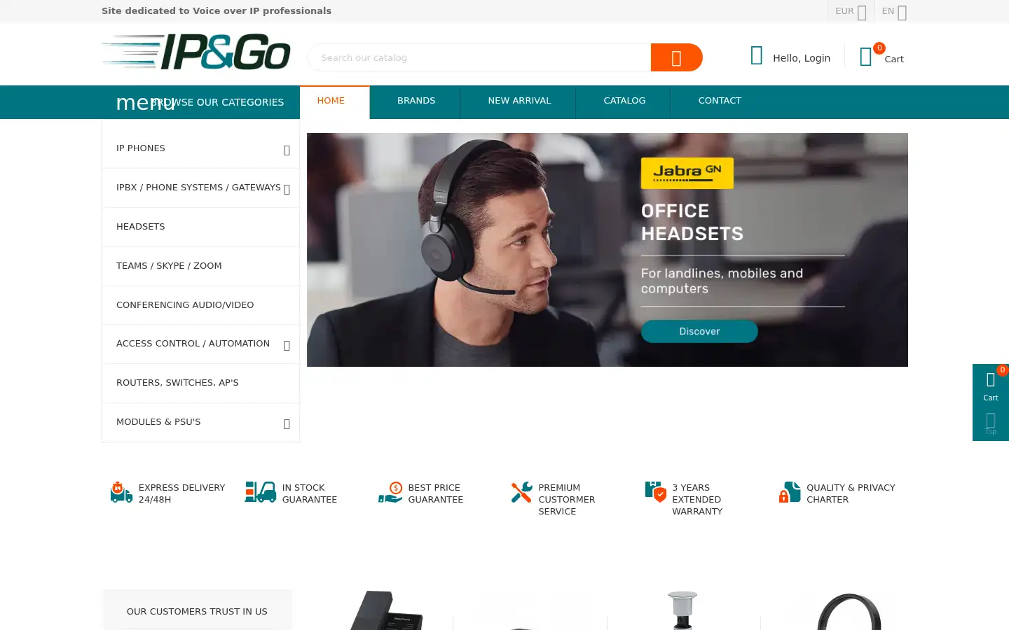 Screenshot of ipandgo.com