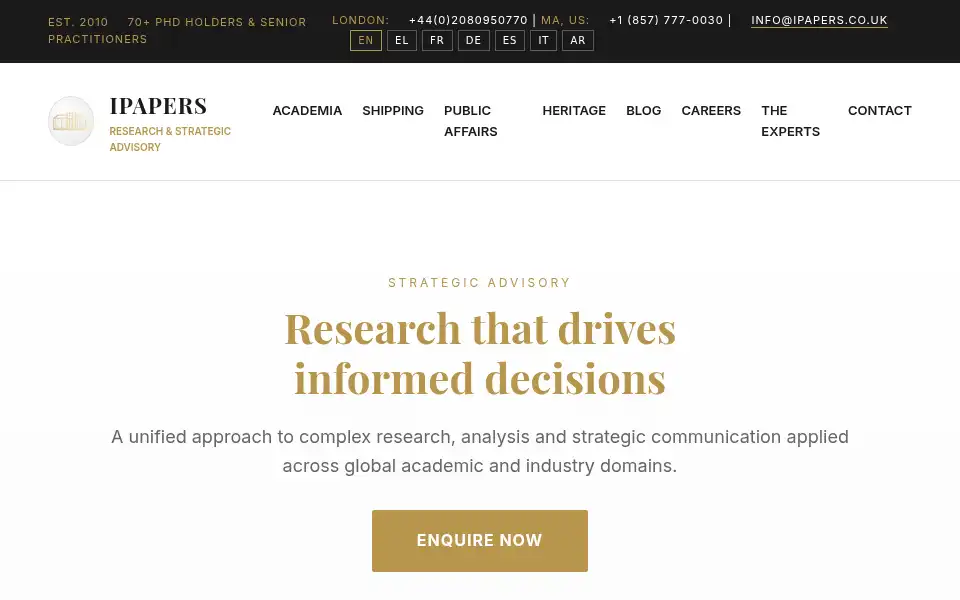 Screenshot of ipapers.co.uk