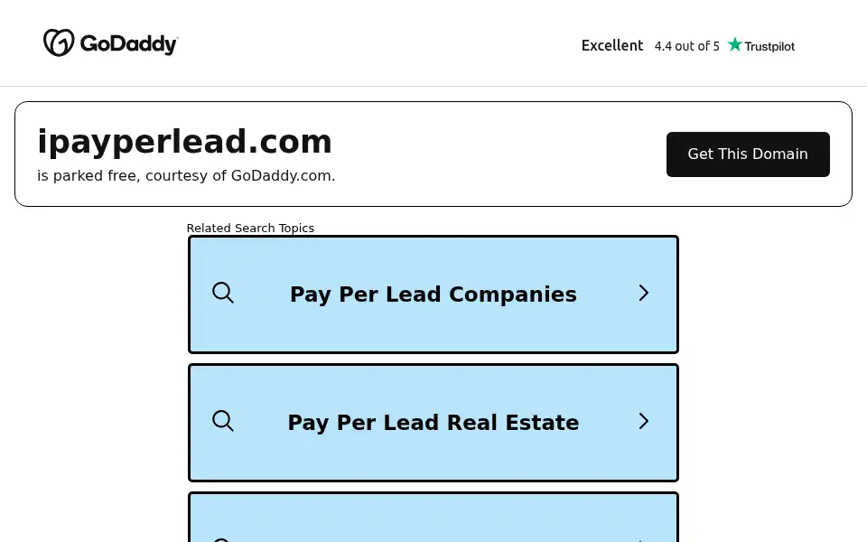 Screenshot of ipayperlead.com