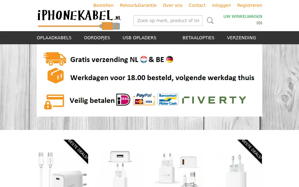 Screenshot of iphonekabel.nl
