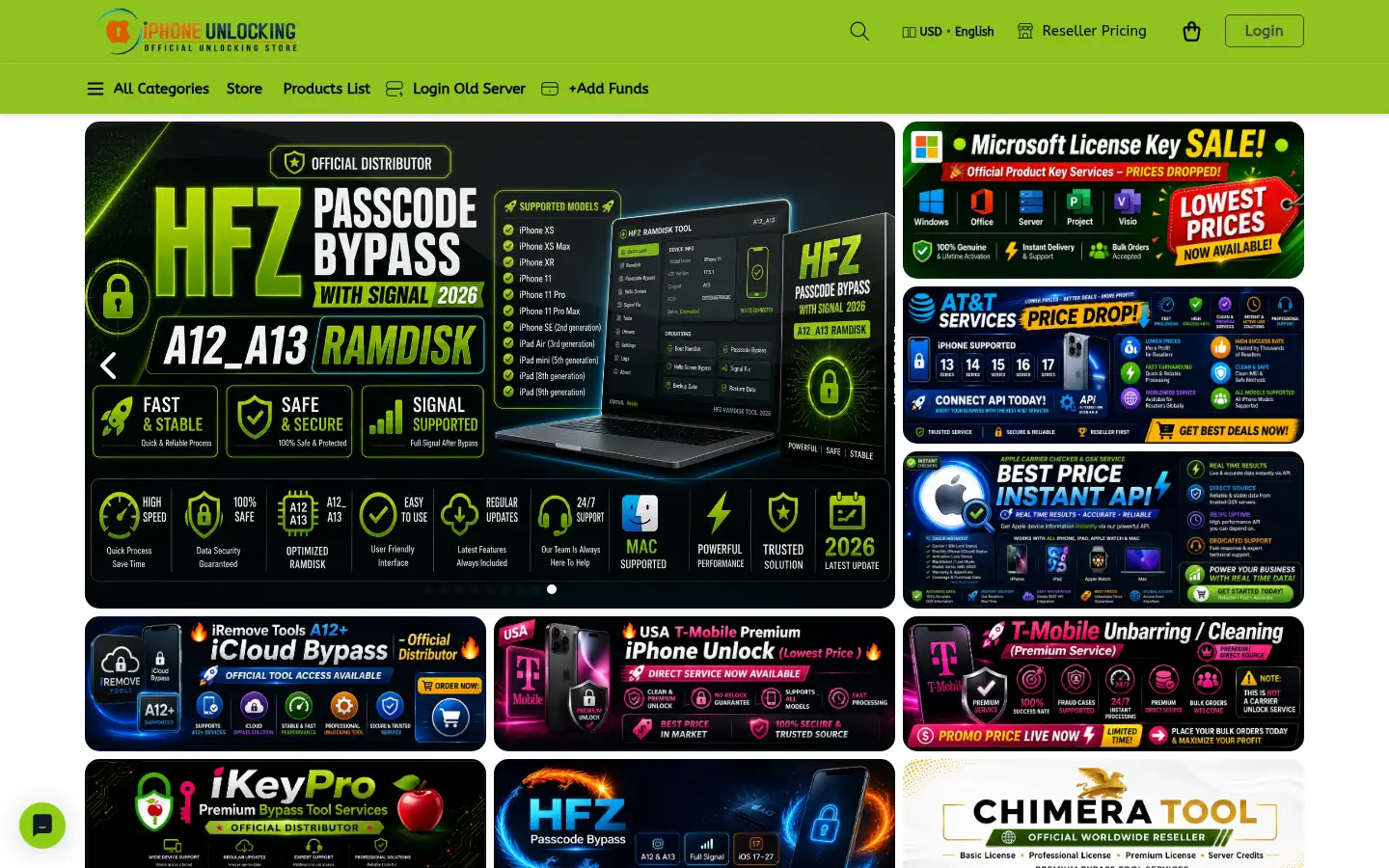 Screenshot of iphoneunlockingstore.com