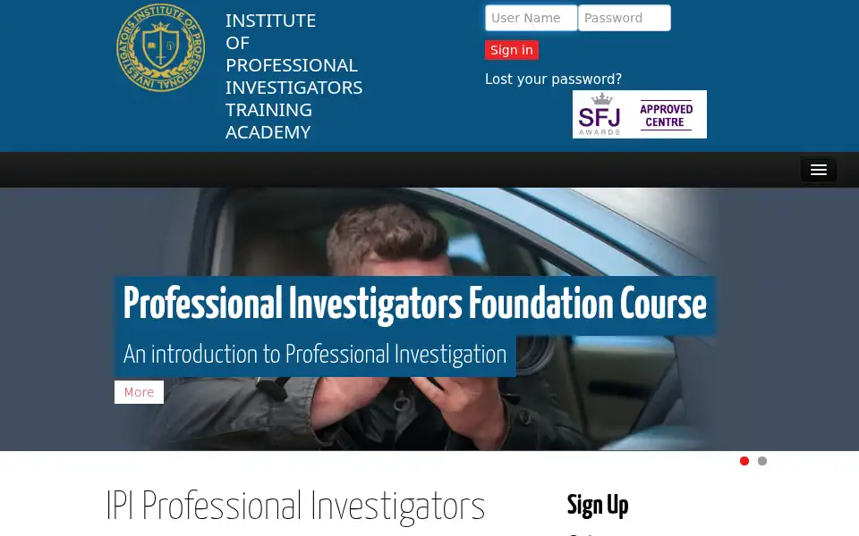 Screenshot of ipitraining.org.uk