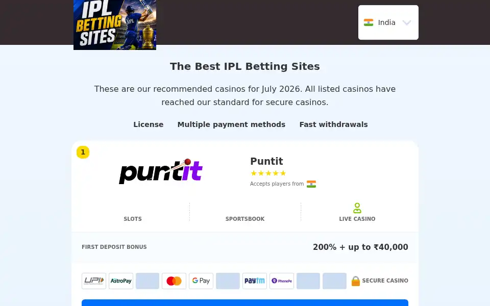 Screenshot of ipl-betting-sites.org