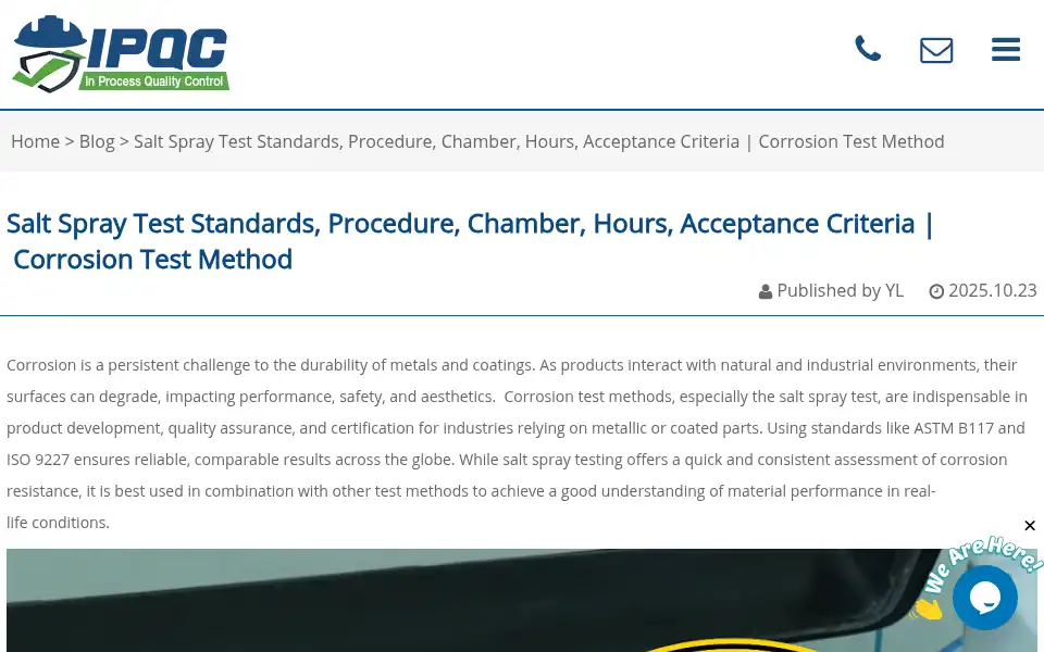 Screenshot of ipqcco.com
