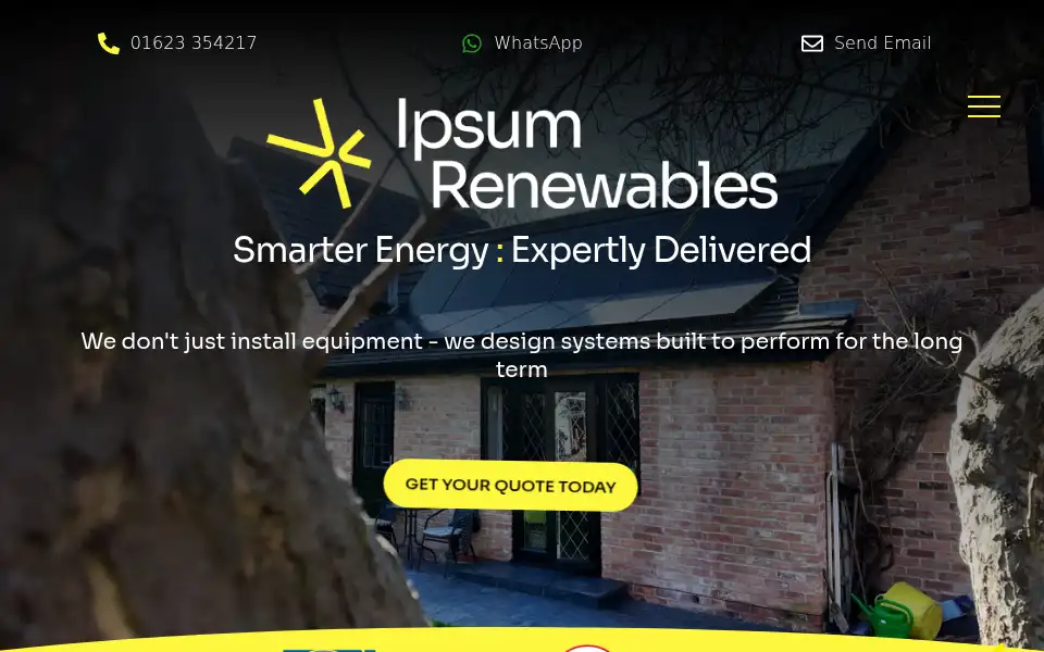 Screenshot of ipsumrenewables.co.uk