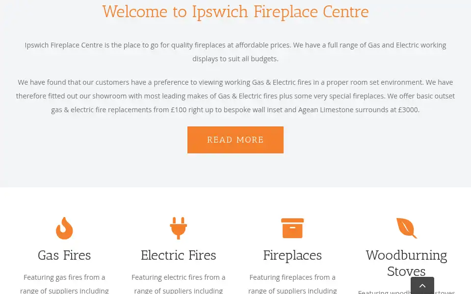 Screenshot of ipswichfireplacecentre.co.uk