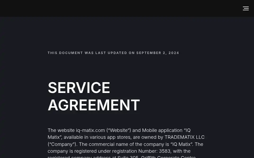Screenshot of iq-matix.com