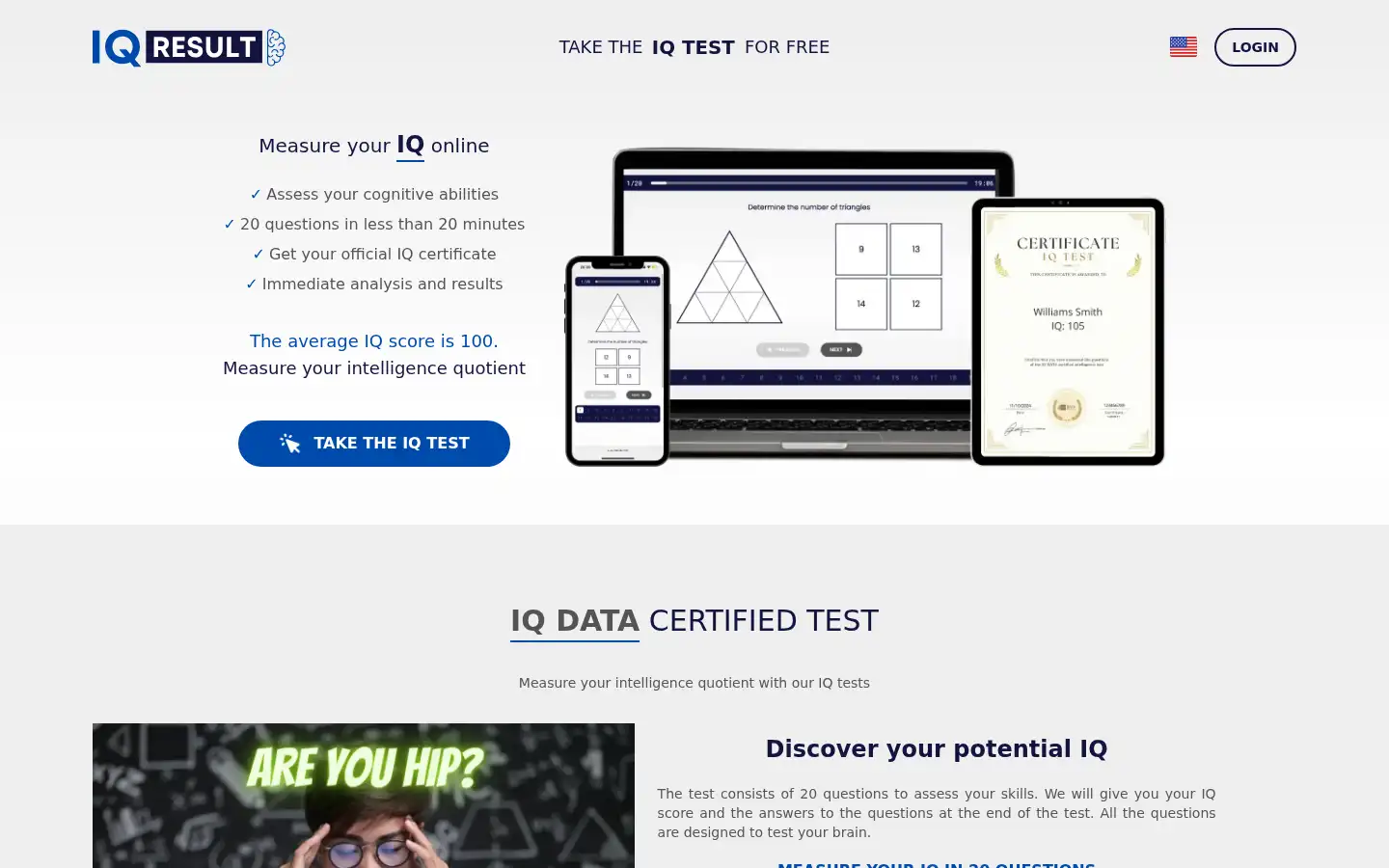 Screenshot of iq-result.com