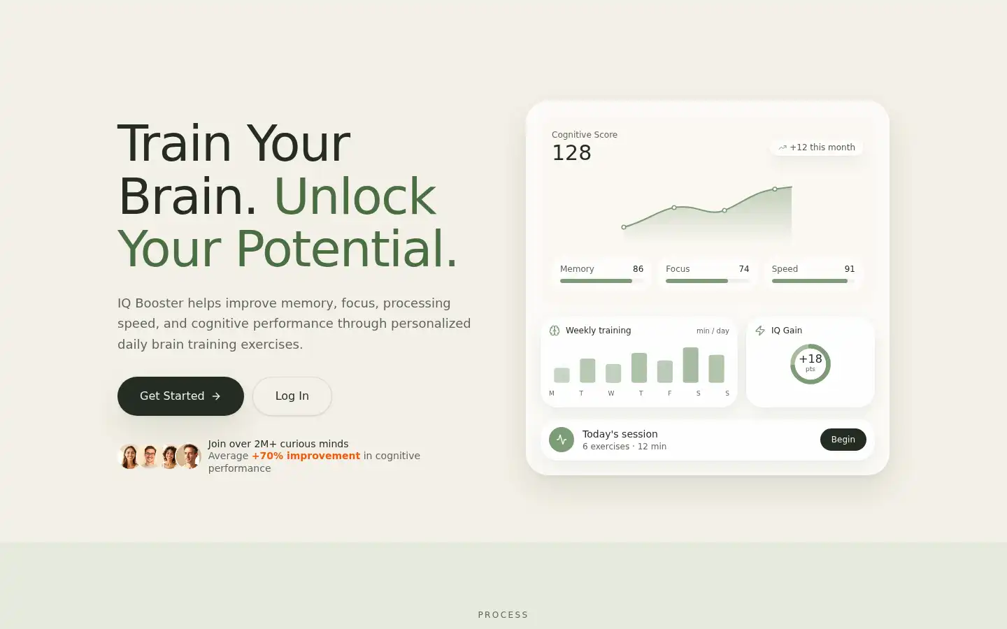 Screenshot of iqbooster.org