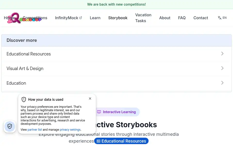 Screenshot of iqgradeup.com