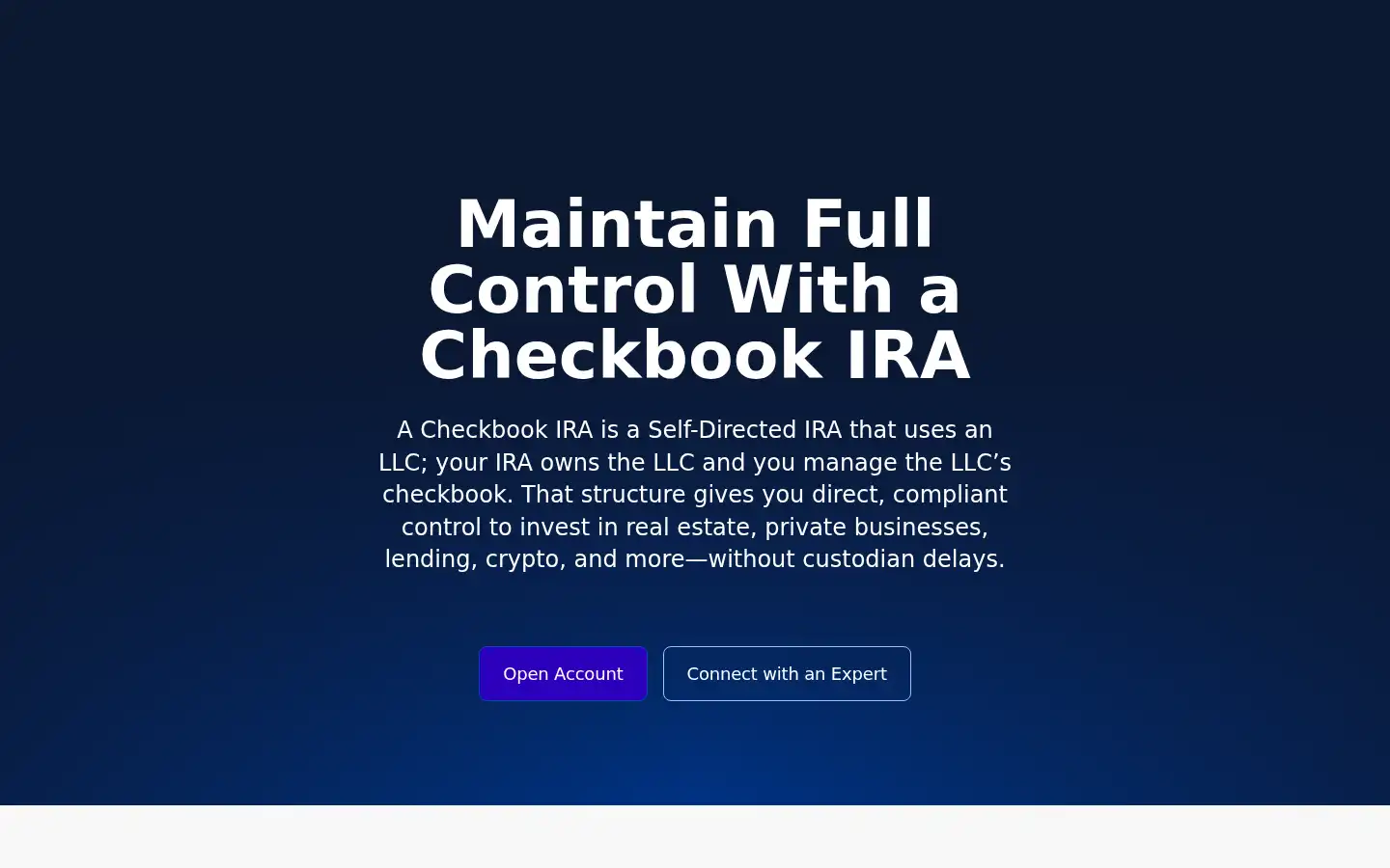Screenshot of irafinancial.com