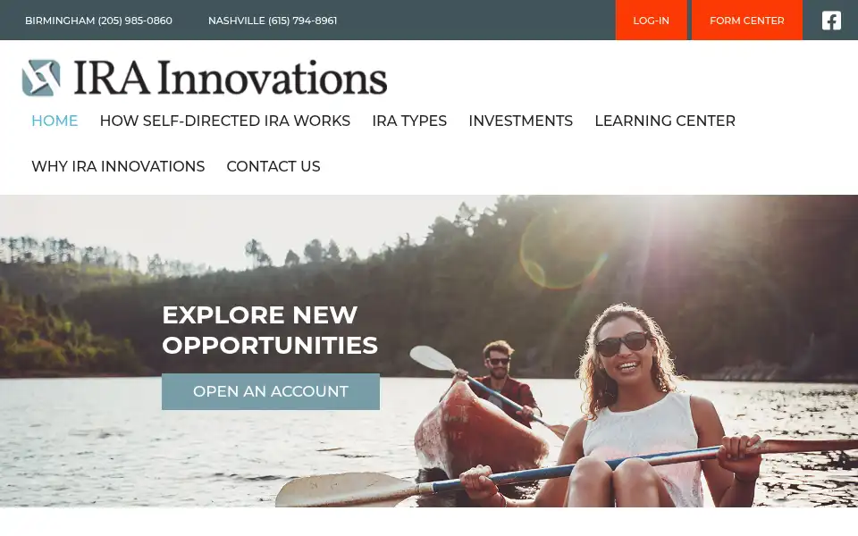 Screenshot of irainnovations.com