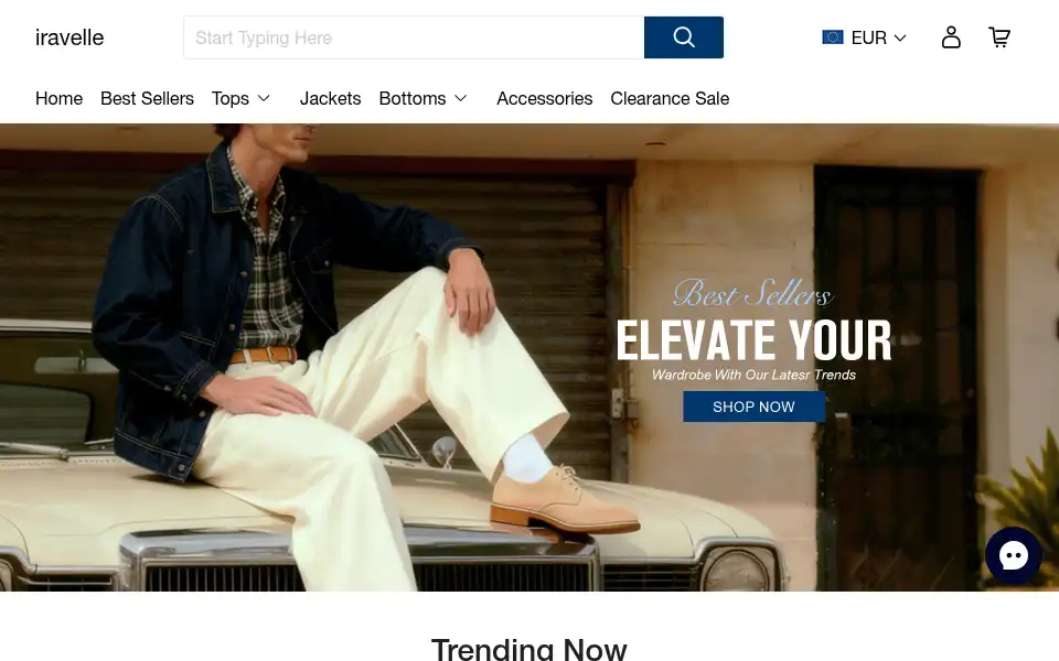 Screenshot of iravelle.com
