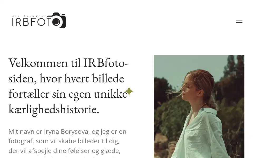 Screenshot of irbfoto.dk