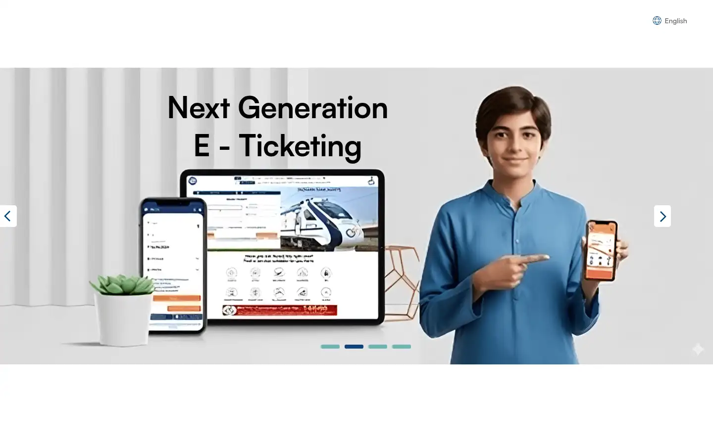 Screenshot of irctc.com
