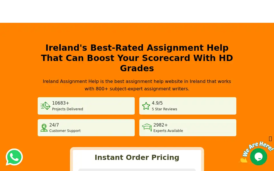 Screenshot of irelandassignmenthelp.ie
