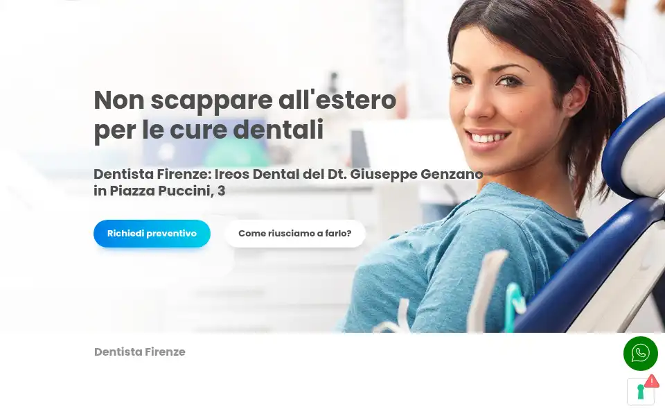 Screenshot of ireosdental.com