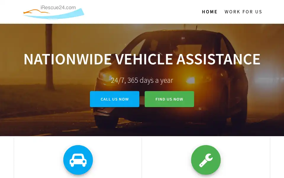 Screenshot of irescue24.com
