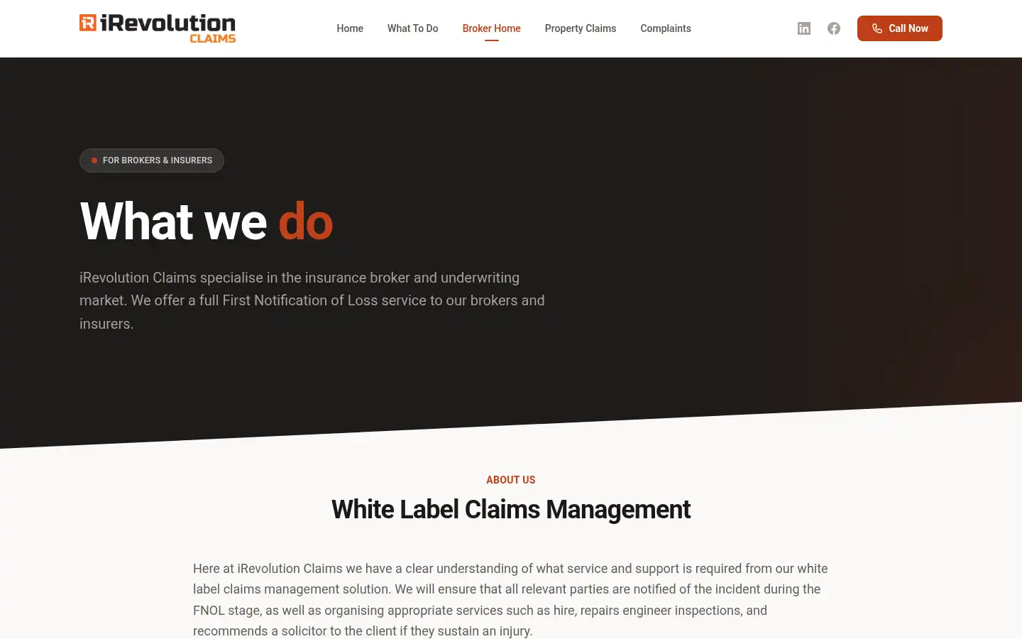 Screenshot of irevolutionclaims.co.uk