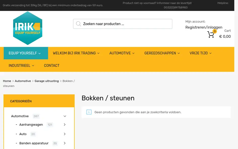 Screenshot of iriktrading.com