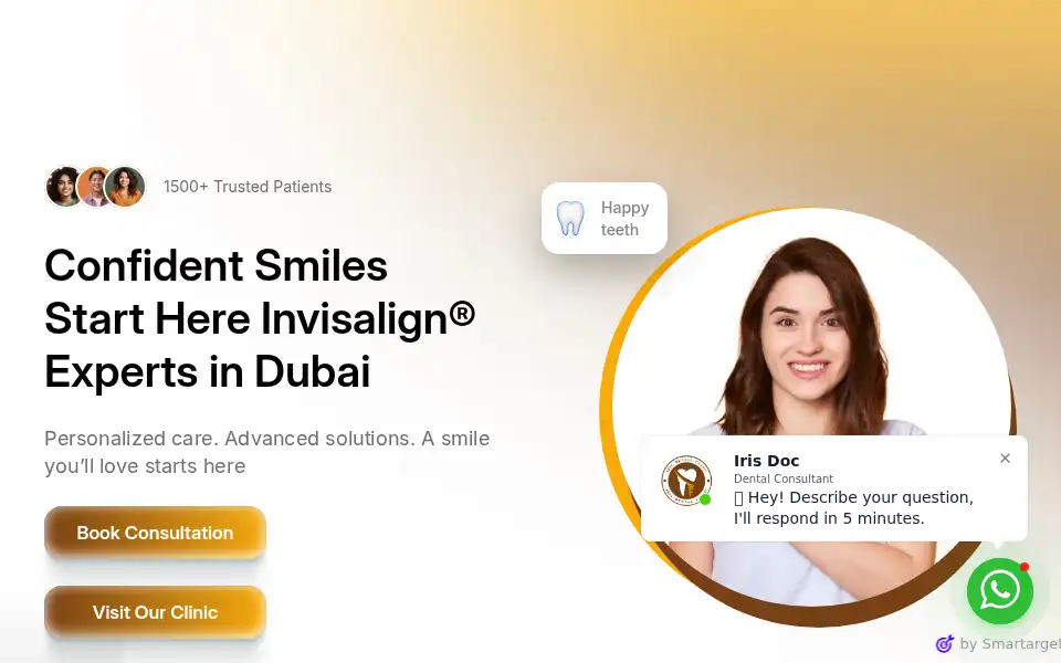Screenshot of irisdental.ae