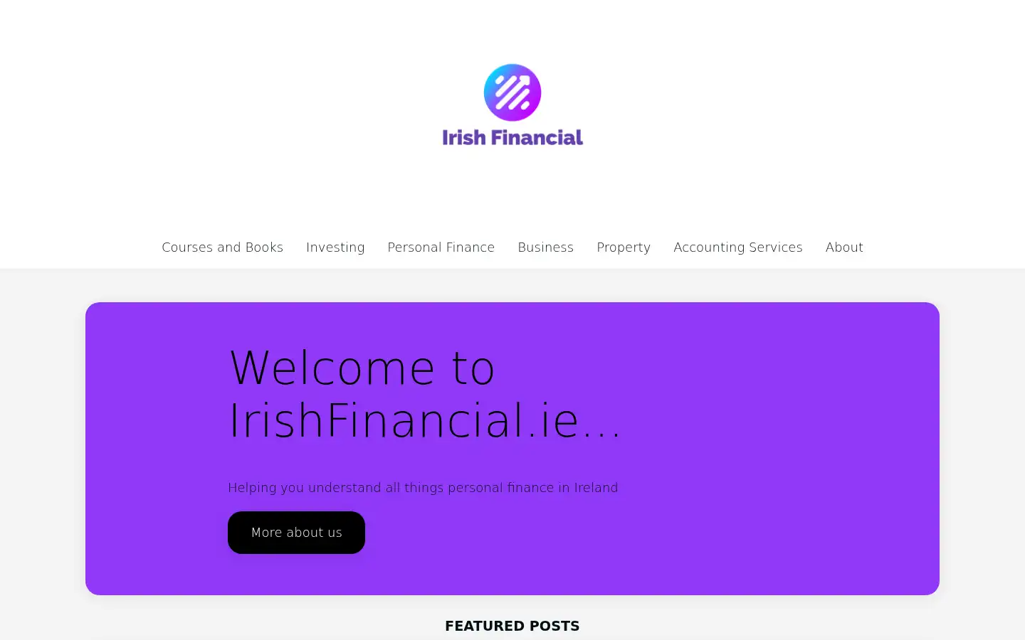 Screenshot of irishfinancial.ie
