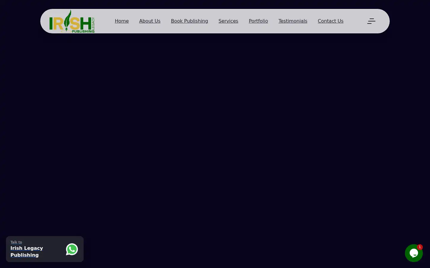 Screenshot of irishlegacypublishing.com
