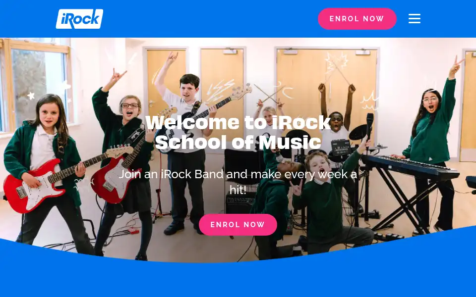 Screenshot of irockschool.com
