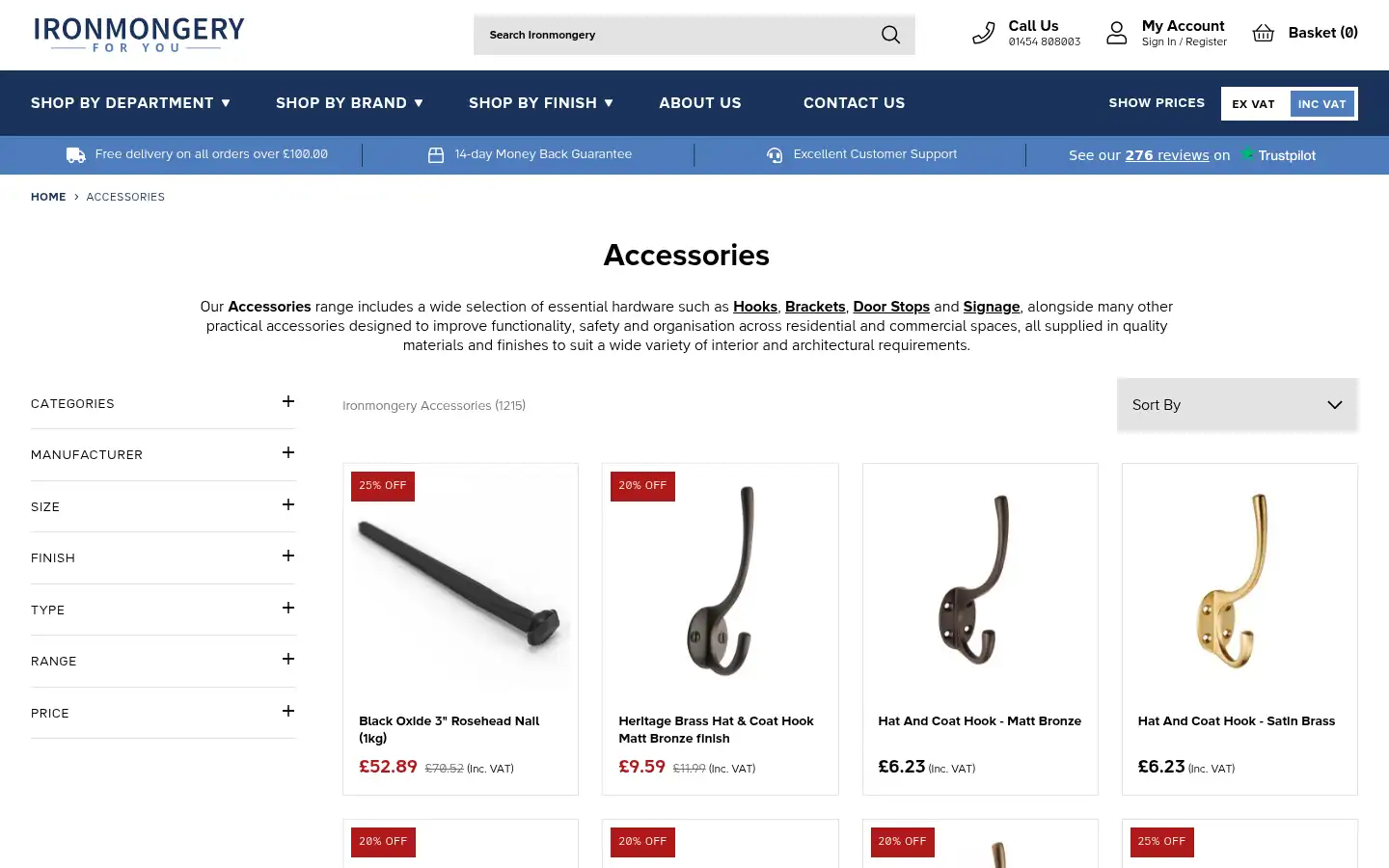 Screenshot of ironmongeryforyou.co.uk