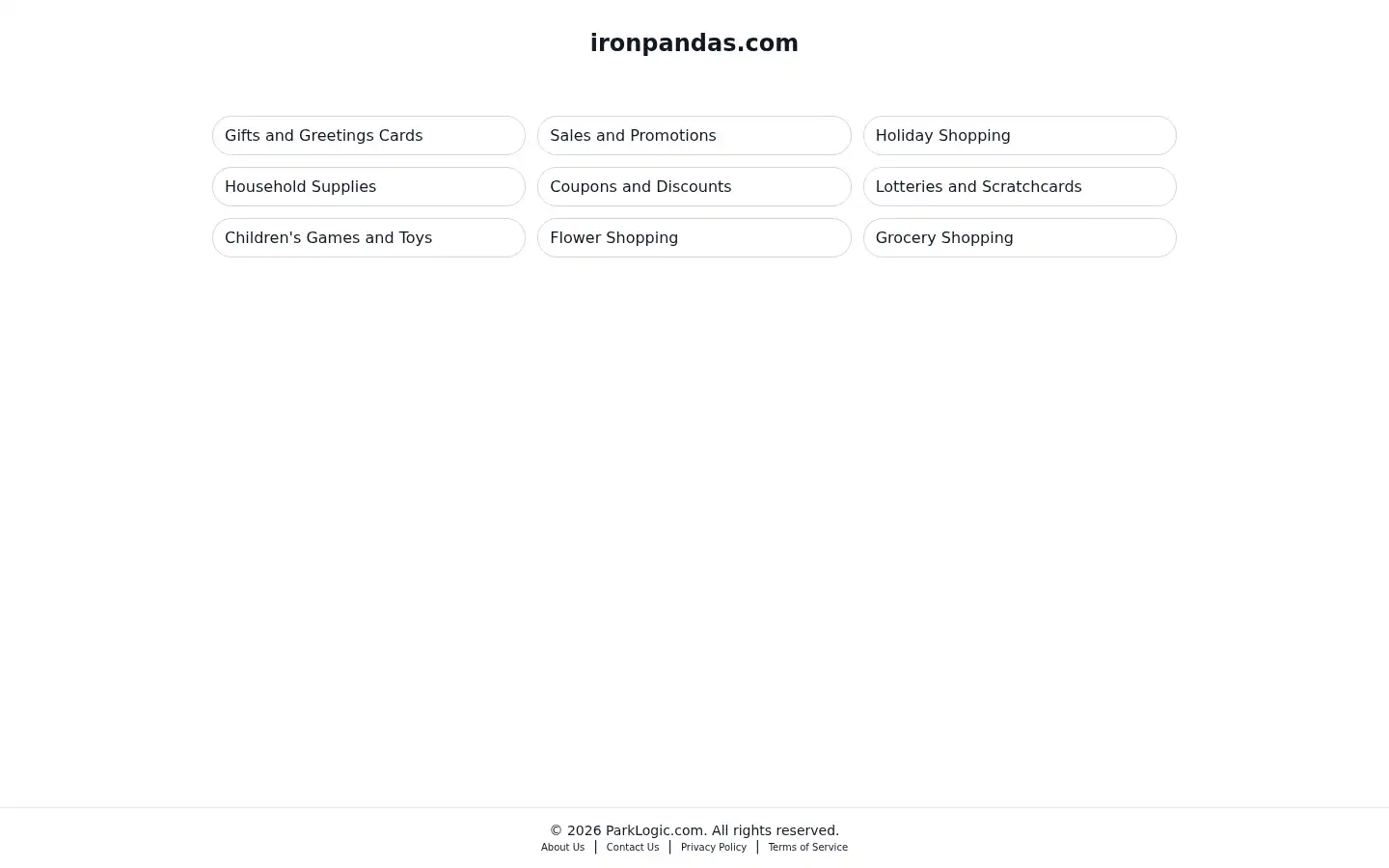 Screenshot of ironpandas.com