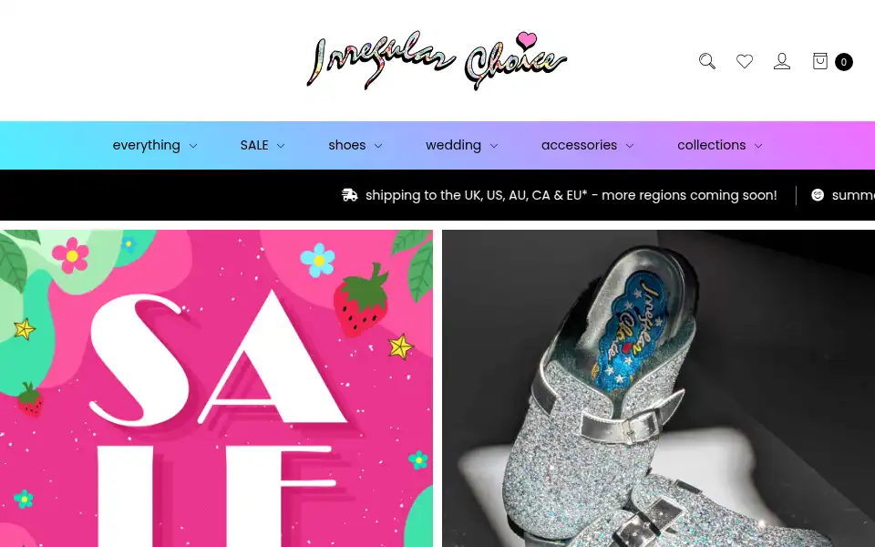 Screenshot of irregularchoice.com