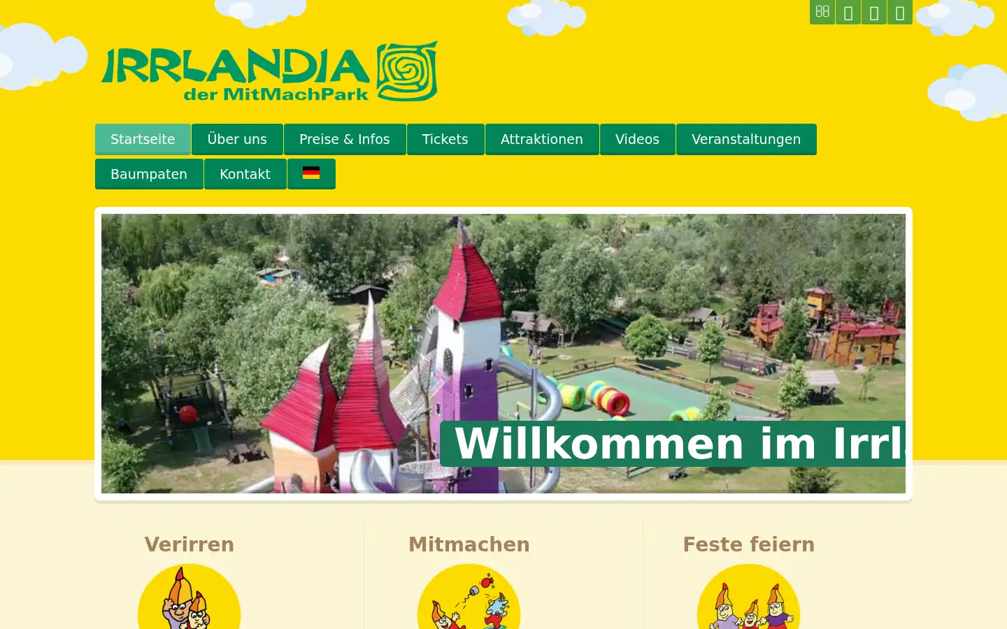 Screenshot of irrlandia.de