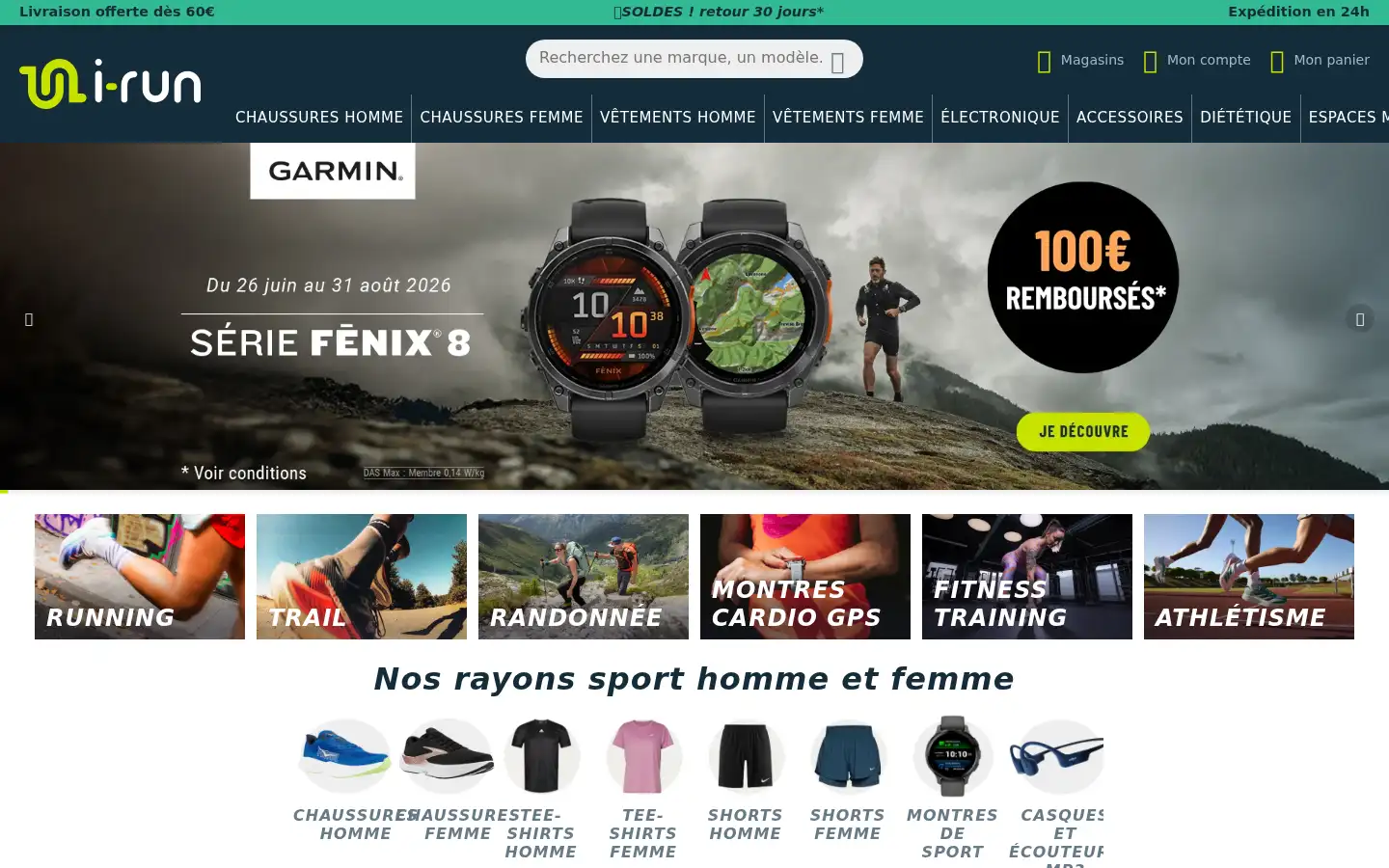 Screenshot of irun.fr