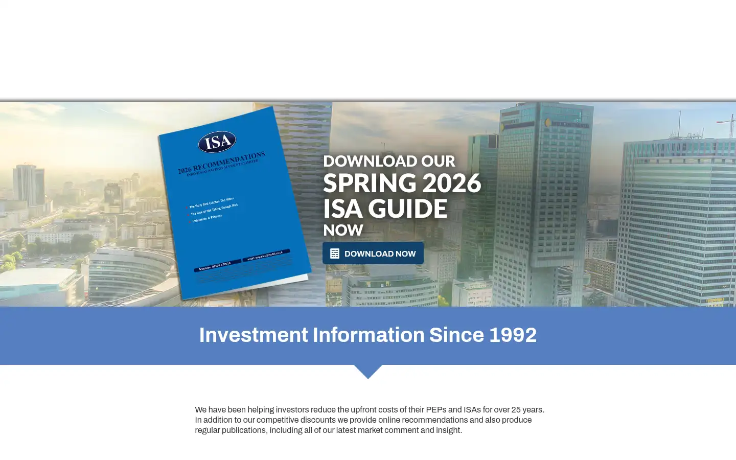 Screenshot of isa-ltd.co.uk