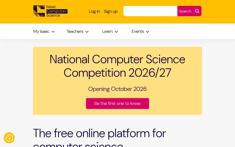 Screenshot of isaaccomputerscience.org