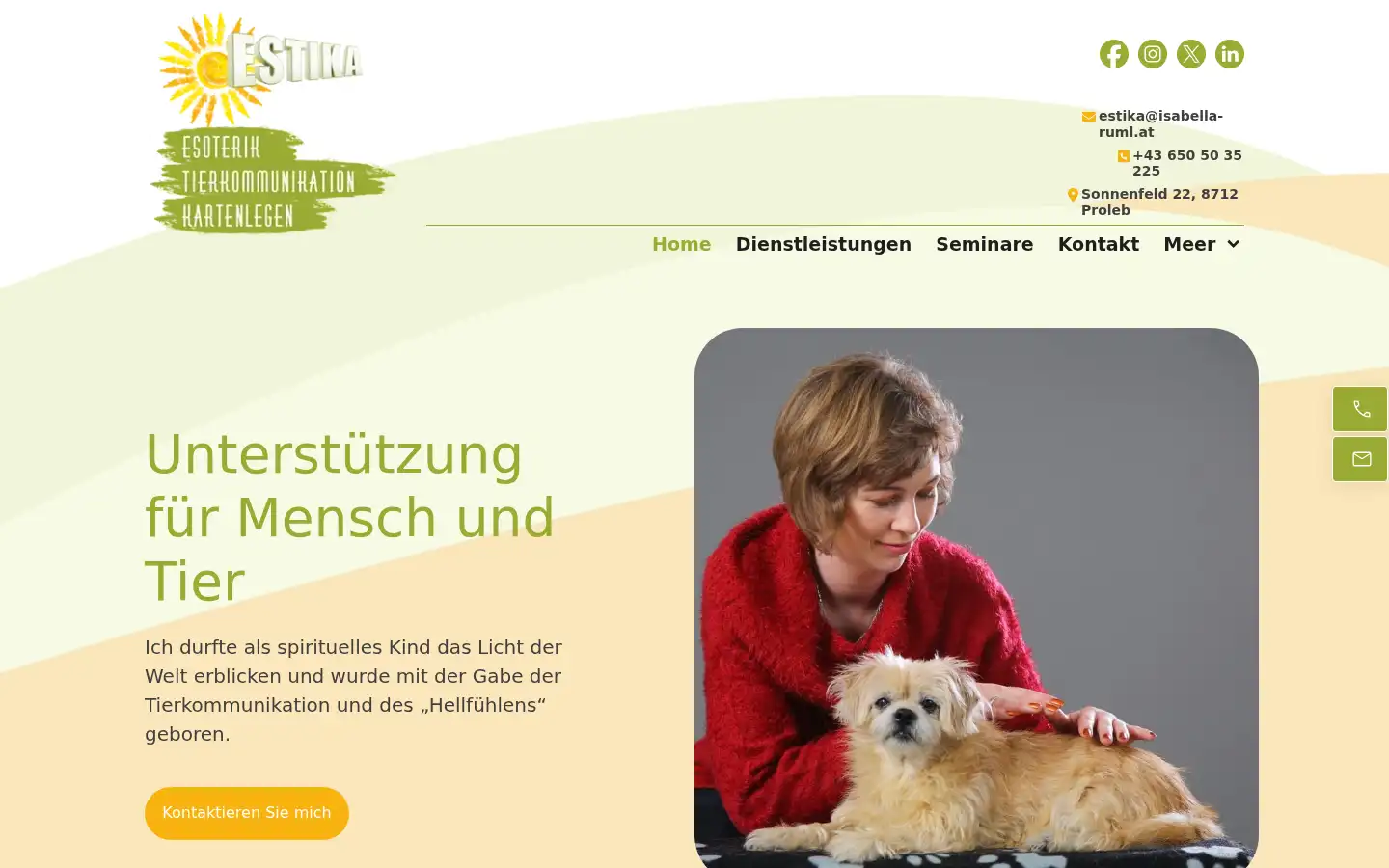 Screenshot of isabella-ruml.at